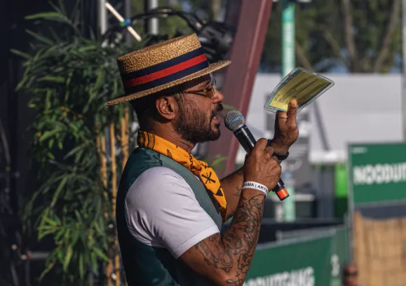 Host Joshua Timisela